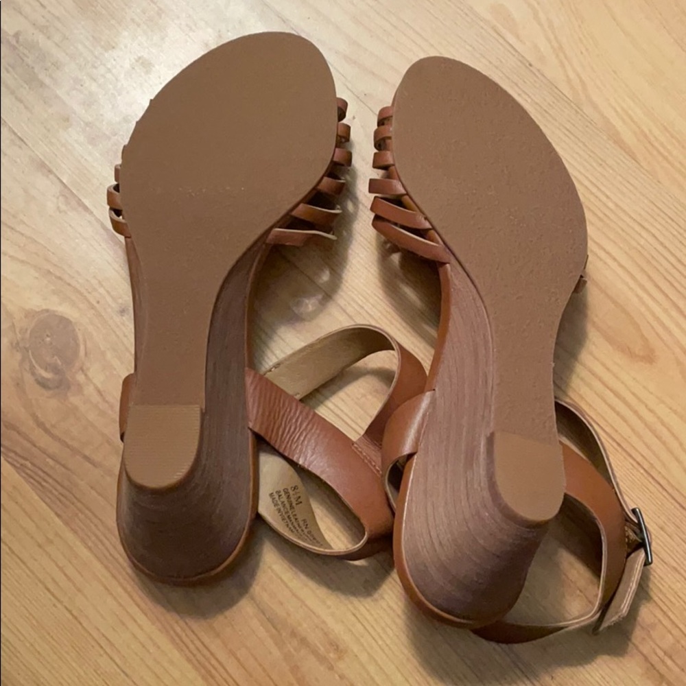 Susina Terra Wedge Sandal Brown Leather - Picture 7 of 14